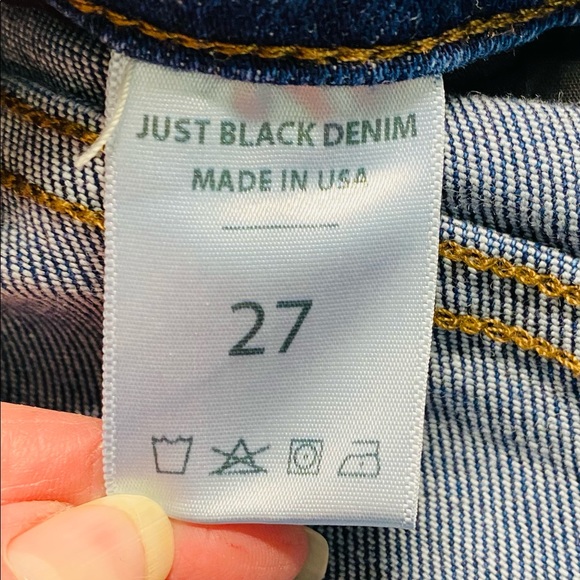 Just Black Denim Dark Wash High Rise Skinny Jeans - Picture 6 of 8